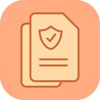 Document Protection Vector Icon