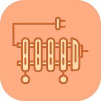 Oil Heater Vector Icon