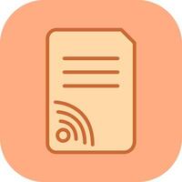 Wifi Documents Vector Icon