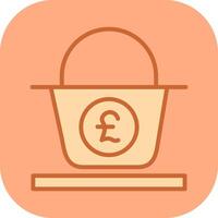 Pound Basket Vector Icon