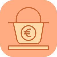 Euro Basket Vector Icon