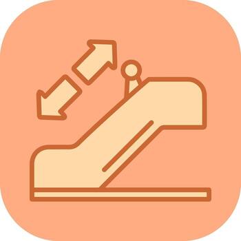 Horizontal Escalator Vector Icon