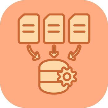 Data Processing Vector Icon