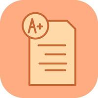 Graded Paper Vector Icon