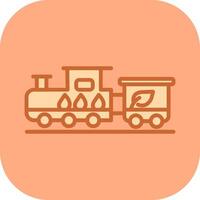 Ecology Train Vector Icon