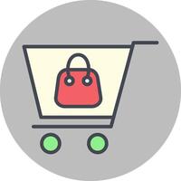 icono de vector de compras