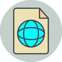 Global Profile Vector Icon