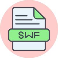 icono de vector de swf