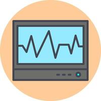 ecg vector icono