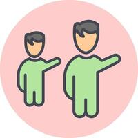 Waving to People II Vector Icon