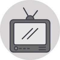 Television Broadcast Vector Icon