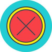 Do Not Cross Vector Icon