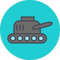 icono de vector de exhibición de tanque