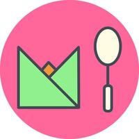 Spoon and Napkin Vector Icon