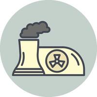 Nuclear Plant Vector Icon