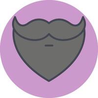 barba y Bigote yo vector icono