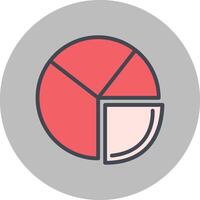 Pie Chart Analysis Vector Icon