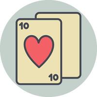 icono de vector de baraja de cartas