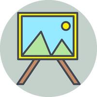 Painting of Canvass Vector Icon