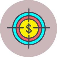 Economic Target Vector Icon