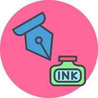 Ink and Pen Vector Icon