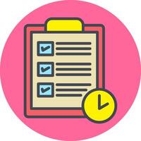 Content Planning Vector Icon