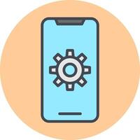 Mobile App Developing Vector Icon