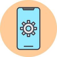 Mobile App Developing Vector Icon