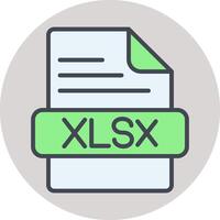 icono de vector xlsx