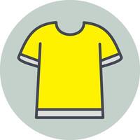 T Shirt with Lines Vector Icon