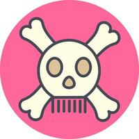 icono de vector de signo de muerte