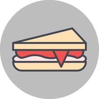 icono de vector de sándwich