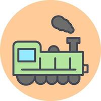 icono de vector de tren