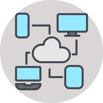 Cloud Computing Vector Icon