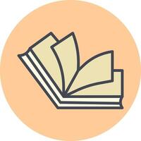 Open Book Vector Icon