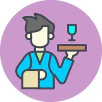 Waiter Vector Icon