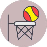 icono de vector de baloncesto