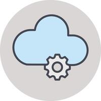 Cloud Computing Vector Icon