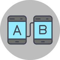 AB Testing Vector Icon