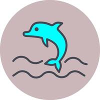 Dolphin Vector Icon