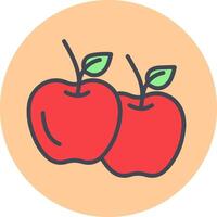 icono de vector de manzana