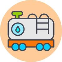 Tank Wagon Vector Icon