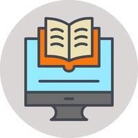 icono de vector de ebook