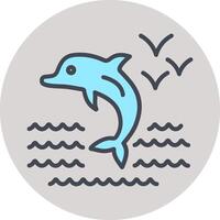 Dolphin Vector Icon