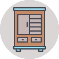 Shelves Cabinet Vector Icon