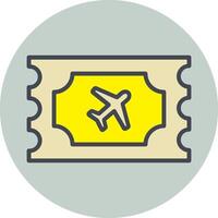 Plane Tickets Vector Icon