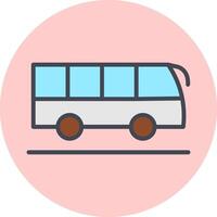 icono de vector de bus