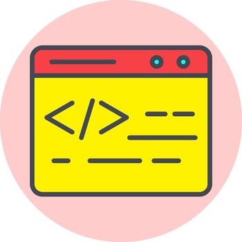 Web Coding Vector Icon