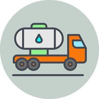 Tank Truck Vector Icon