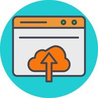 Upload Web Vector Icon